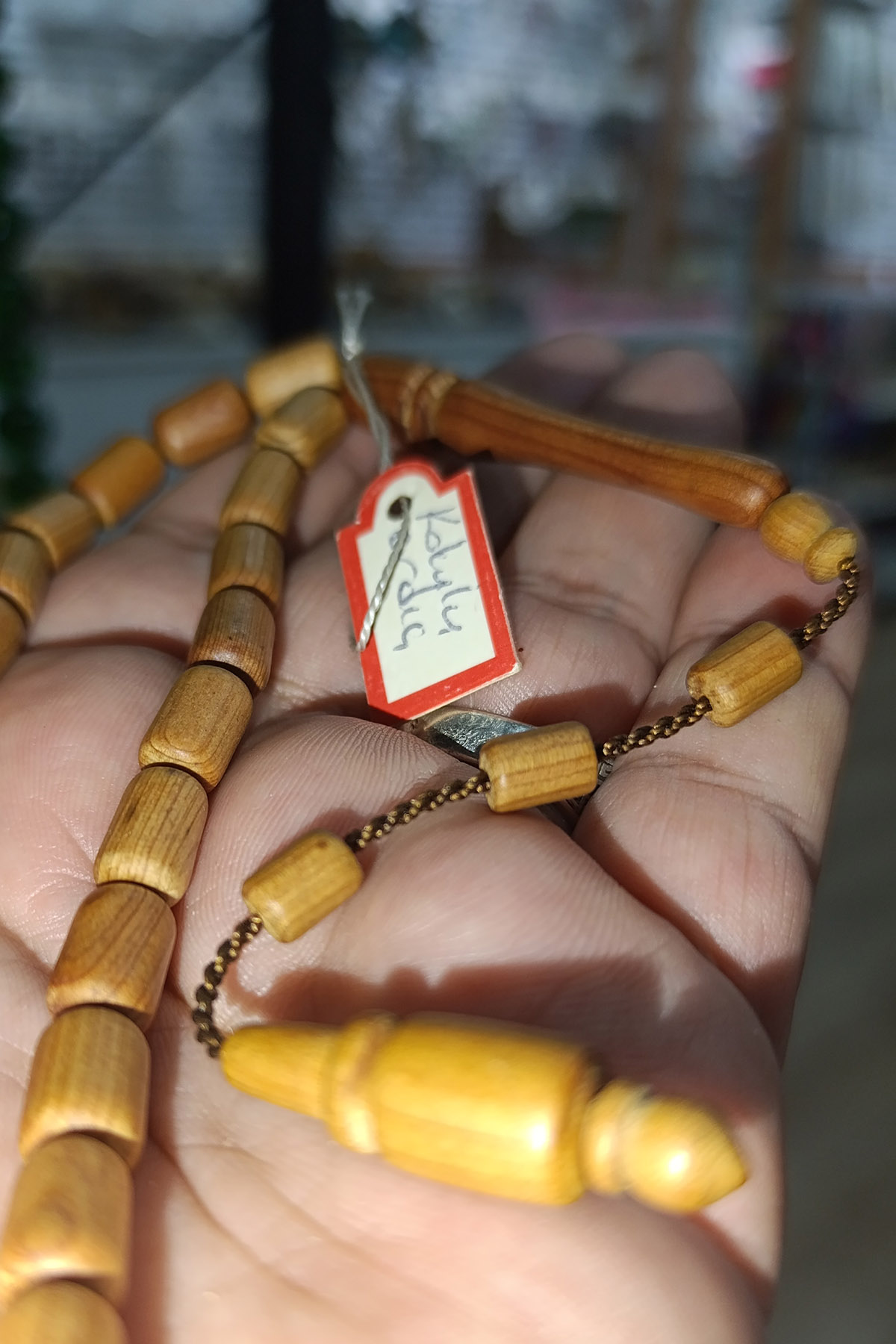 Kokulu Ardıç Ağacı 10 x 7 mm Kapsül Kesim Ağaç Tesbih - Görsel 3