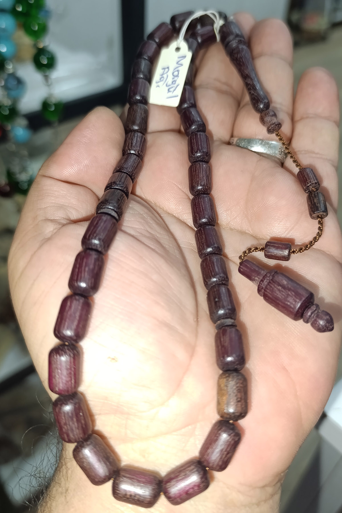 Morgül Ağaçı Kapsül Kesim 12 x 8 mm Ağaç Tesbih