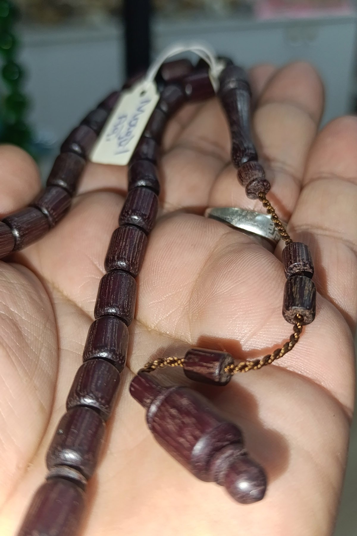 Morgül Ağaçı Kapsül Kesim 12 x 8 mm Ağaç Tesbih - Görsel 3