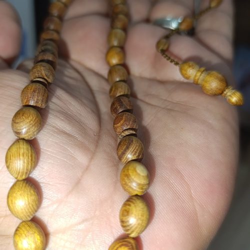 Altın Ağacı 8 x 11 mm Beyzi Kesim Ağaç Tesbih
