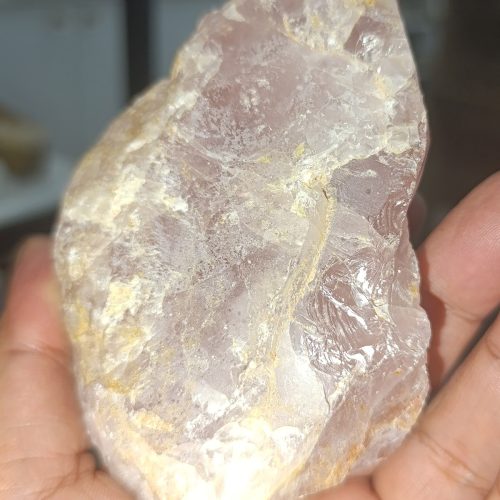 Pembe Kuvars Taşı İşlenmemiş Ham Doğaltaş Kütle 581 gR