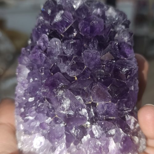 Ametist Taşı Brezilya Ham İşlenmemiş Doğaltaş Kütle 480 Gr