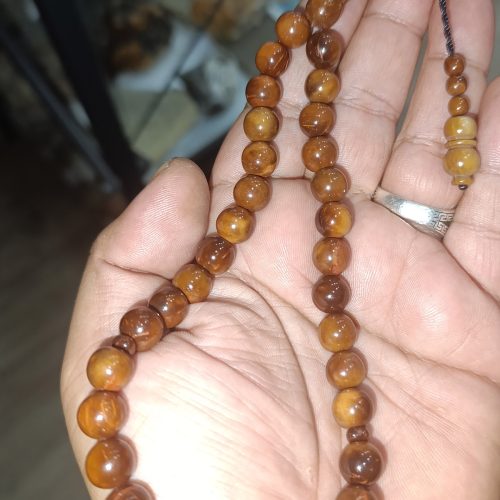Kuka Ağacı 10 mm Natural Doğal Ağaç Tesbih