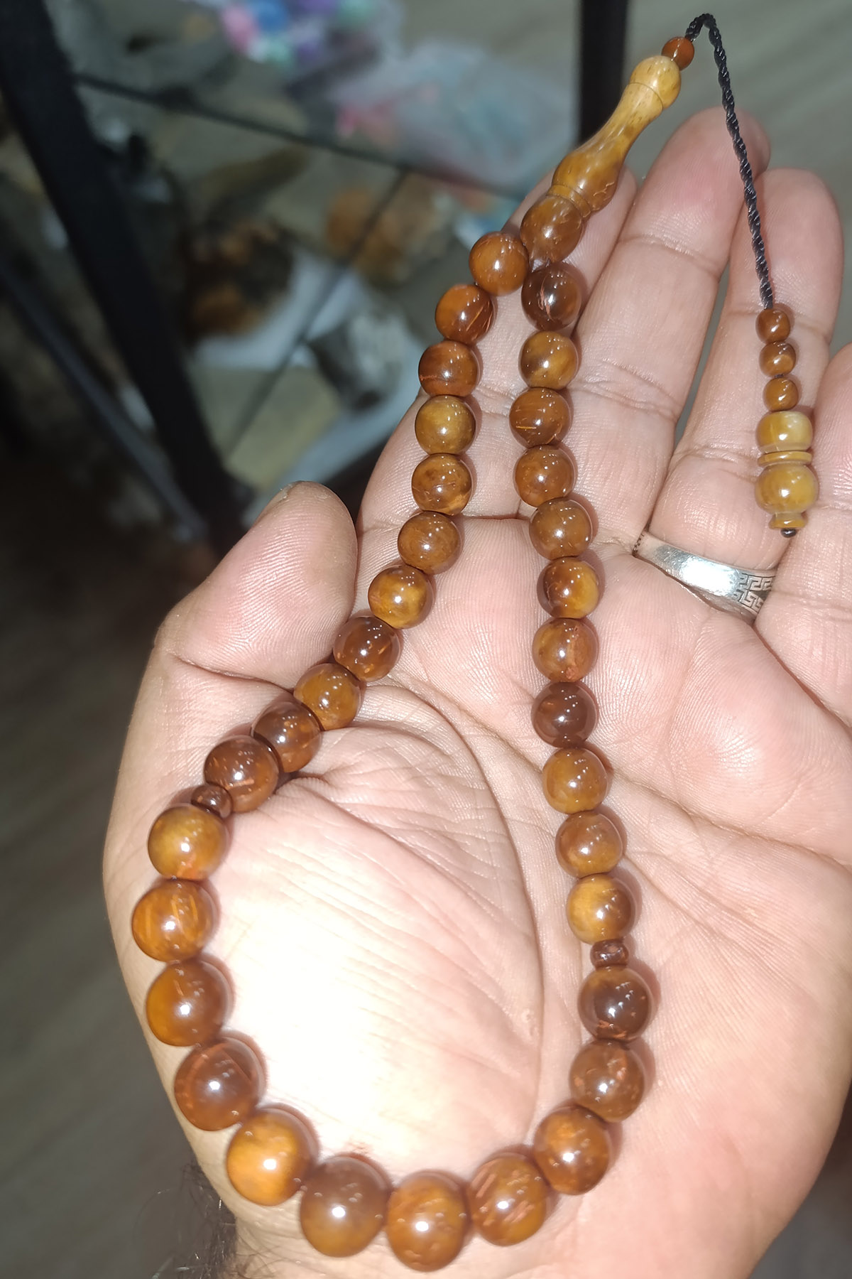 Kuka Ağacı 10 mm Natural Doğal Ağaç Tesbih