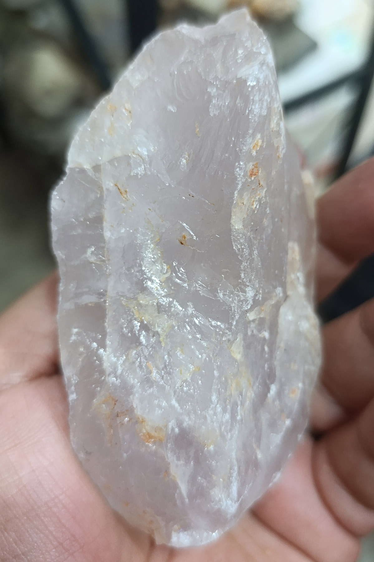 Pembe Kuvars Taşı Ham İşlenmemiş Doğaltaş Kütle 358 Gr - Görsel 2