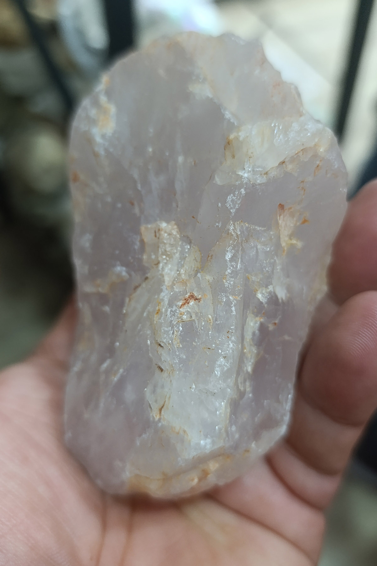 Pembe Kuvars Taşı Ham İşlenmemiş Doğaltaş Kütle 358 Gr - Görsel 3