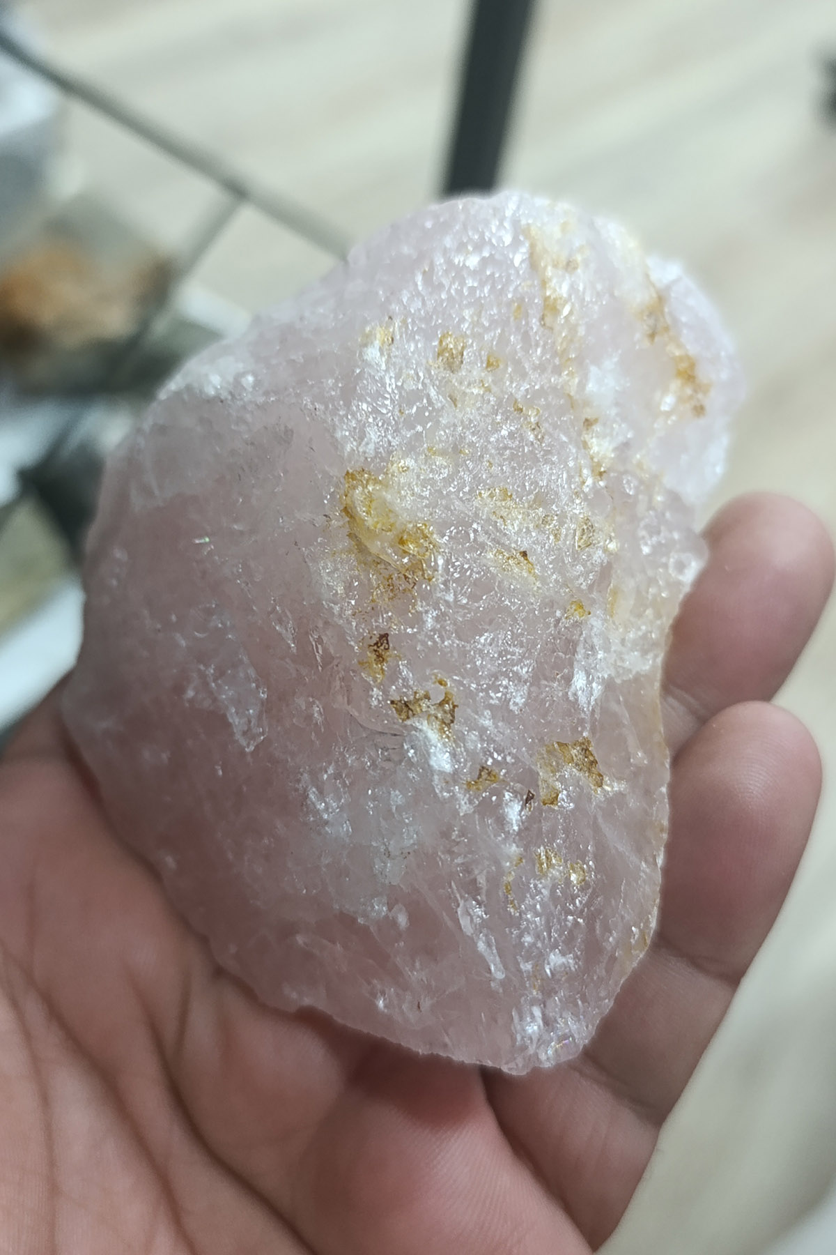 Pembe Kuvars Ham İşlenmemiş Doğaltaş Kütle 429 Gr - Görsel 2