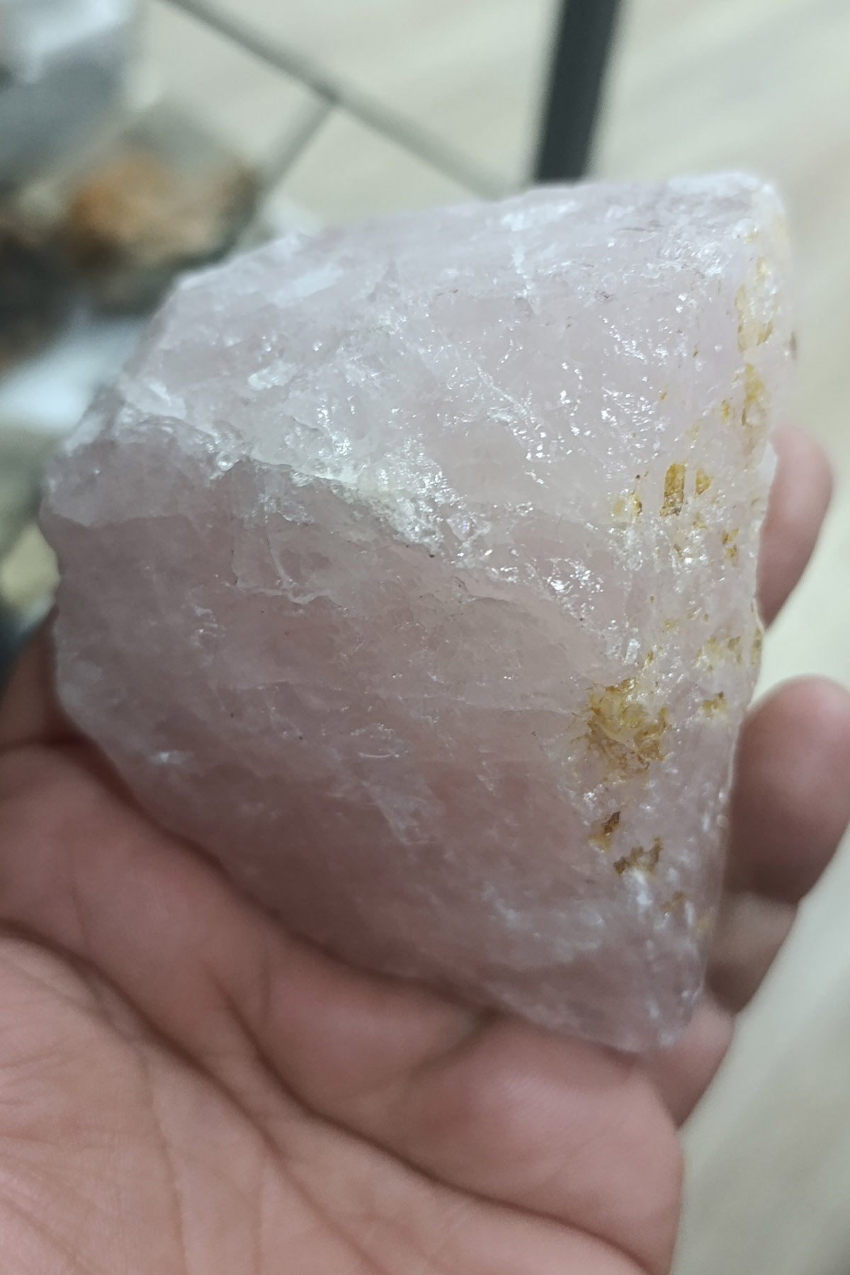 Pembe Kuvars Ham İşlenmemiş Doğaltaş Kütle 429 Gr - Görsel 3