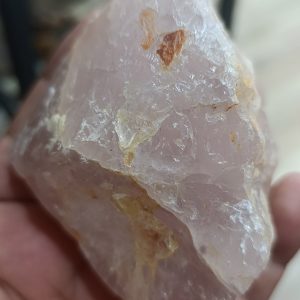 Pembe Kuvars Taşı Ham İşlenmemiş Doğaltaş Kütle 358 Gr