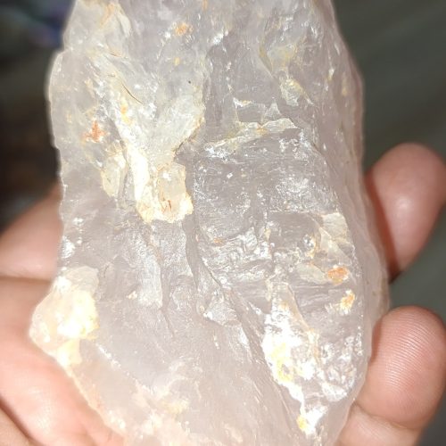 Pembe Kuvars Taşı Ham İşlenmemiş Doğaltaş Kütle 424 Gr