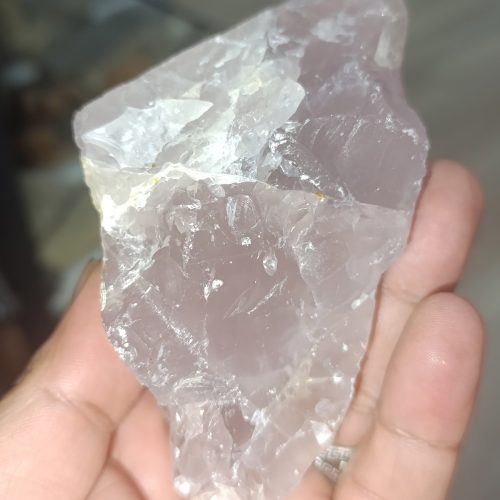 Pembe Kuvars Taşı Ham İşlenmemiş Doğaltaş Kütle 526 Gr