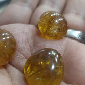 Renkli Necef Taşı Tambur Doğaltaş Kütle 1 Adet